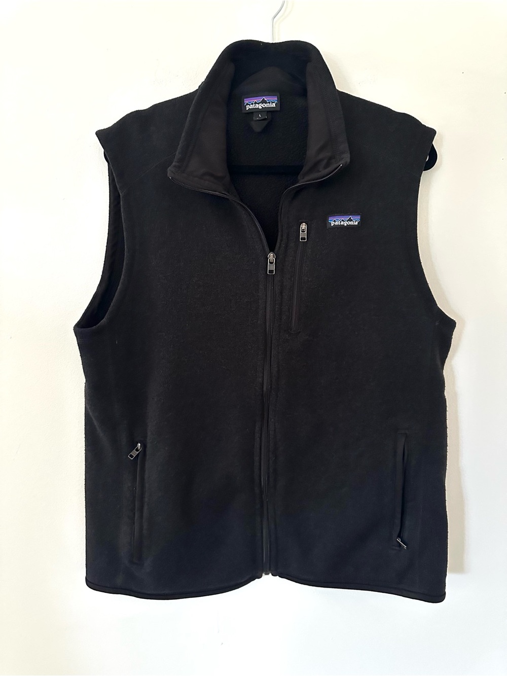 Patagonia  Men's Better Sweater Vest black  Full‑Zip Fleece Vest size L